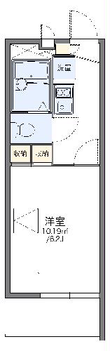 レオパレスベルク八幡の間取り