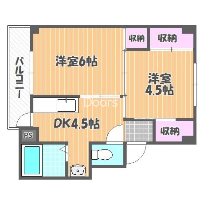 ヴィラナリー上道2号棟の間取り