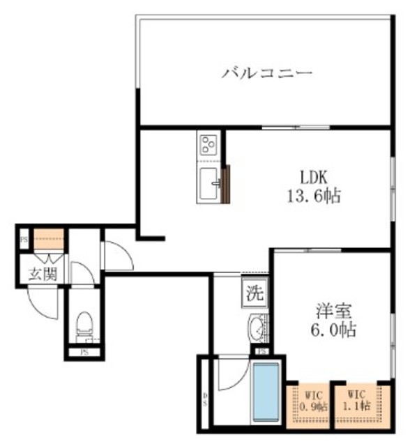 練馬区錦のマンションの間取り