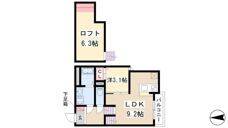 ＦＡＭＩＬＹ　ＳＴＡＧＥ川名IIの間取り