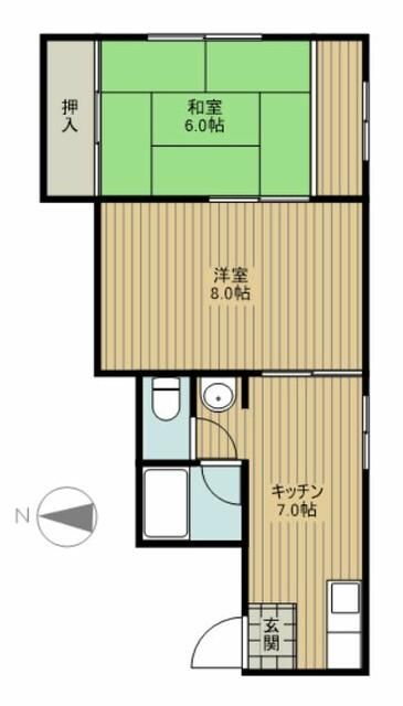 文京区湯島のマンションの間取り