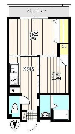 品川区南品川のマンションの間取り