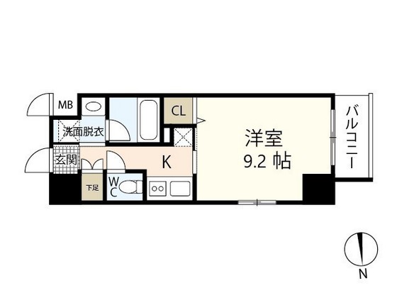 広島市南区宇品神田のマンションの間取り