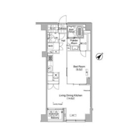 港区六本木のマンションの間取り