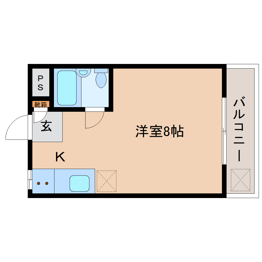 橿原市中曽司町のマンションの間取り