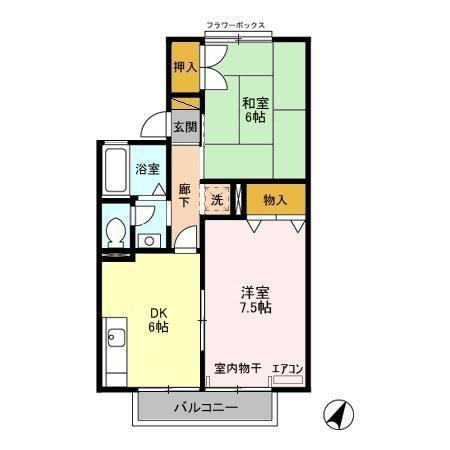 セジュールＹＫ　IIの間取り