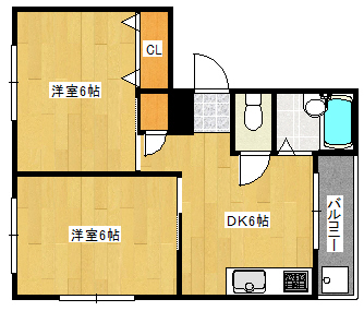 ボシュケ六甲の間取り