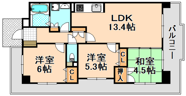 グローバル伊丹駅前の間取り