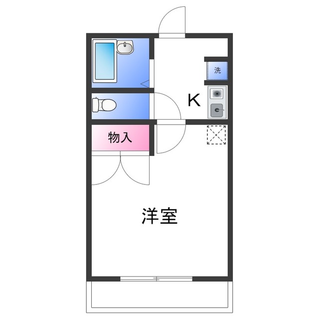 レオパレスKOKADOの間取り