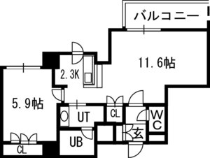 グランカーサ裏参道の間取り