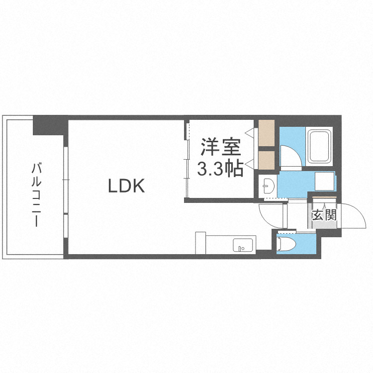 アーバネックス西長堀の間取り