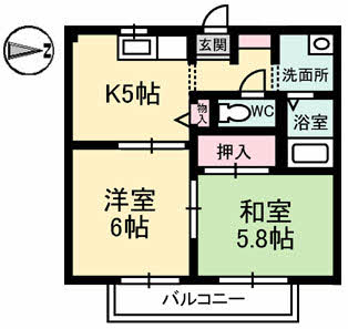 ディアスマーサの間取り