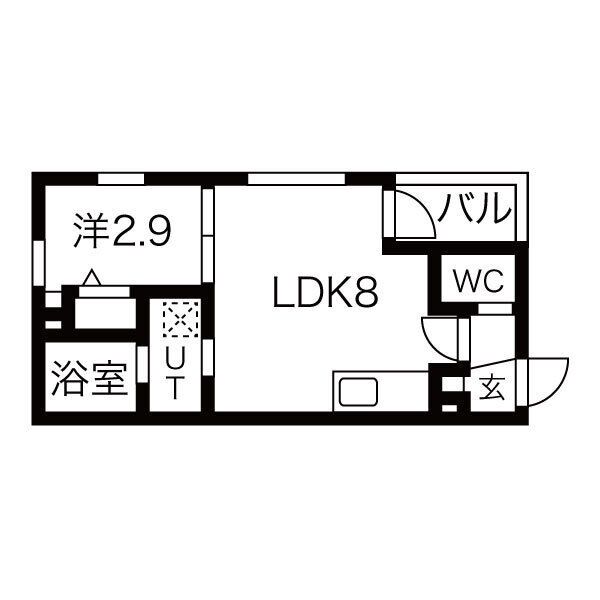 メイクス志賀本通の間取り