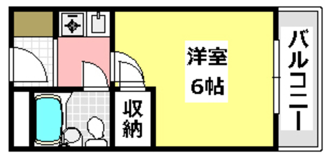 茨木市西河原のマンションの間取り