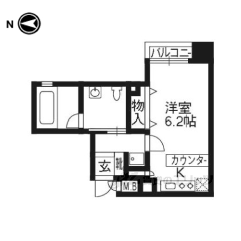 アーバンフラッツ四条西洞院の間取り