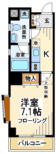 【調布市西つつじケ丘のマンションの間取り】