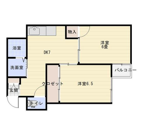 ルシエル別府駅前の間取り