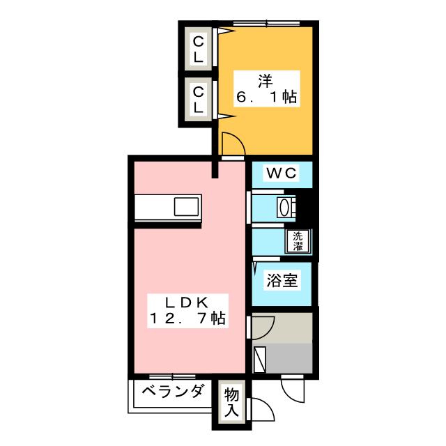 エリュシオン　Ｂの間取り