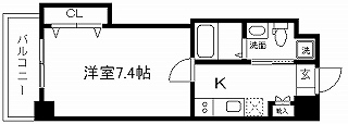 【京都市下京区中之町のマンションの間取り】