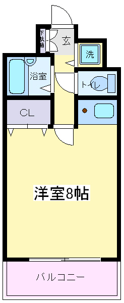 大阪市住吉区苅田のマンションの間取り