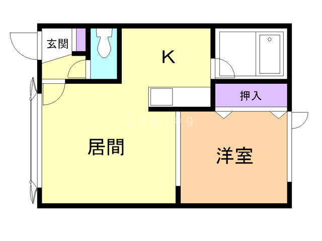 センチュリーＫ６　Ｂの間取り