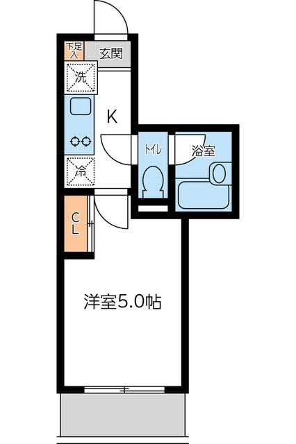ＪＲ中央線 東小金井駅 徒歩5分 3階建 築21年の間取り写真