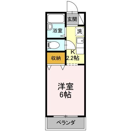 ルミエール西府 Bの間取り写真