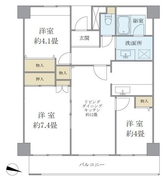 ハイムローゼの間取り