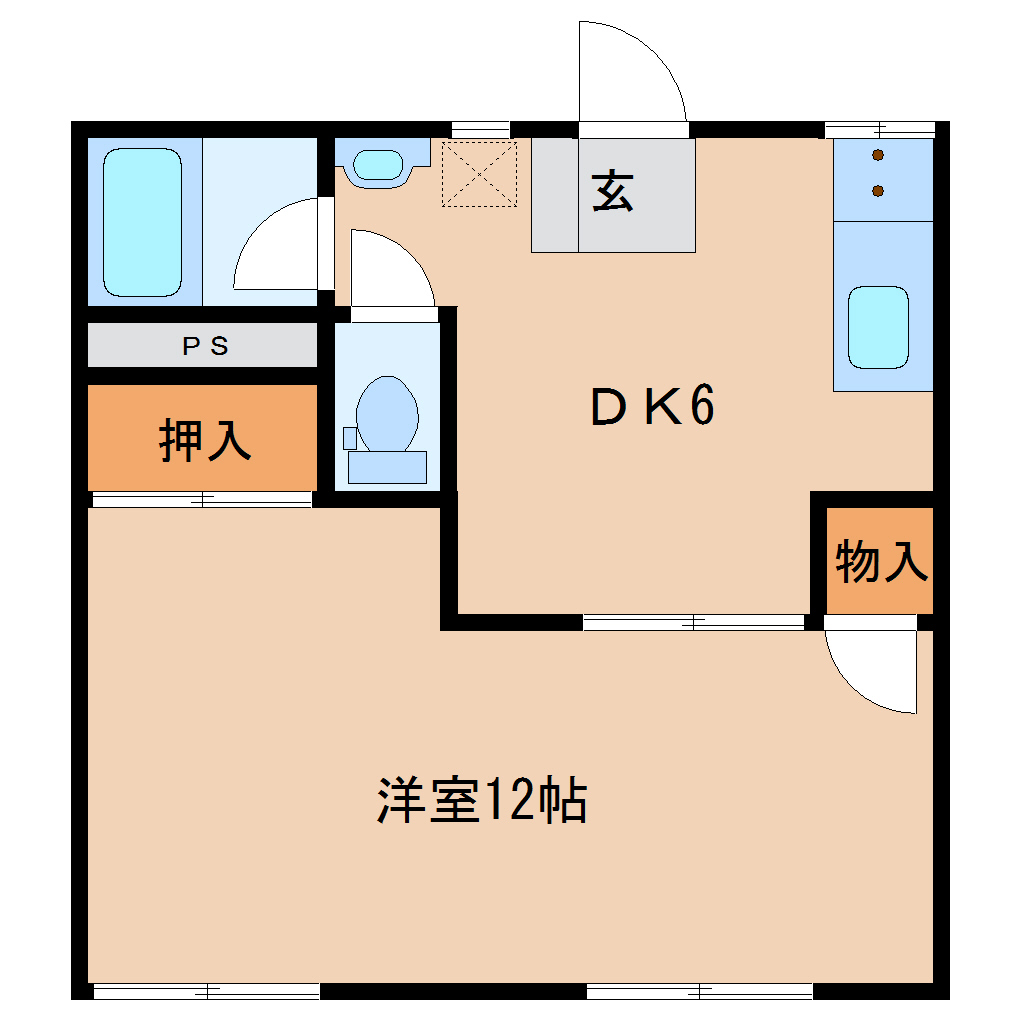 城東ベースアパートメントの間取り