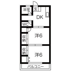 奈良渕ハイツの間取り