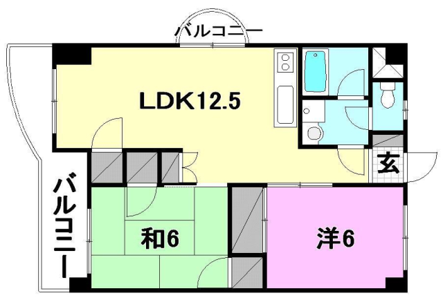 ロイヤルアネックス福音寺の間取り