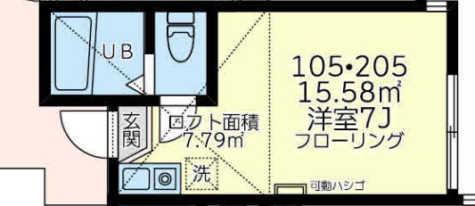 横浜市西区西戸部町のアパートの間取り