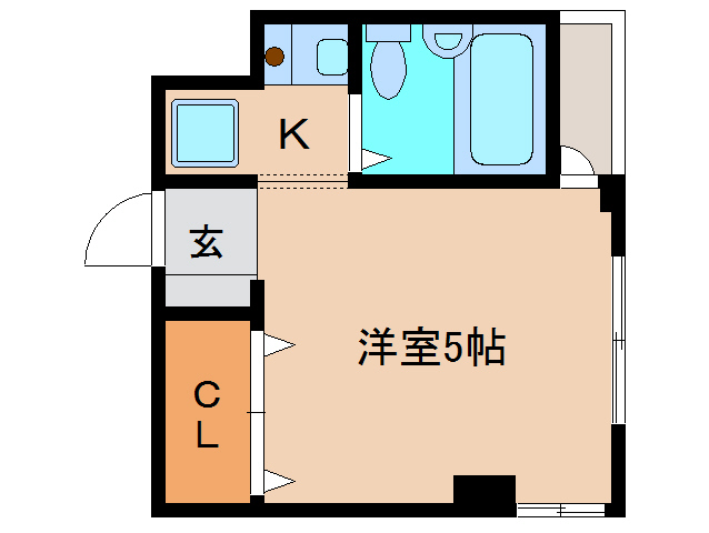 奈良市富雄北のマンションの間取り