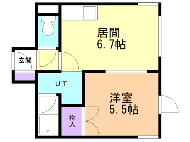 シェラトン美原の間取り