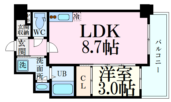 S-RESIDENCE舟入本町の間取り