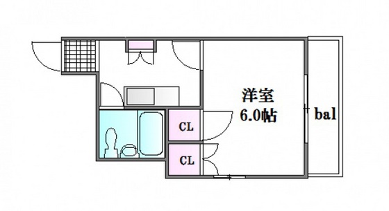 広島市西区小河内町のマンションの間取り