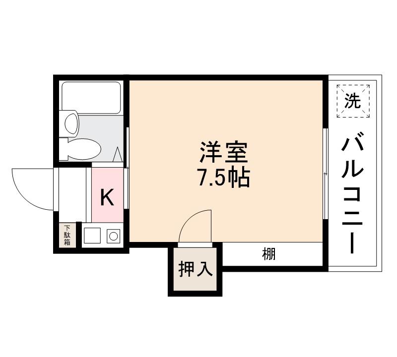 高松市三条町のマンションの間取り