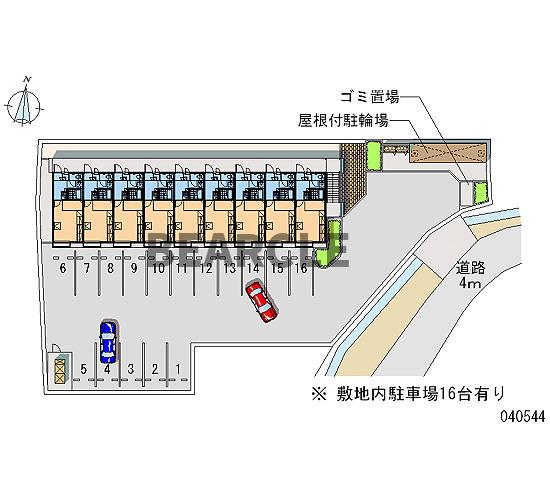 【レオパレスポケットIIの駐車場】