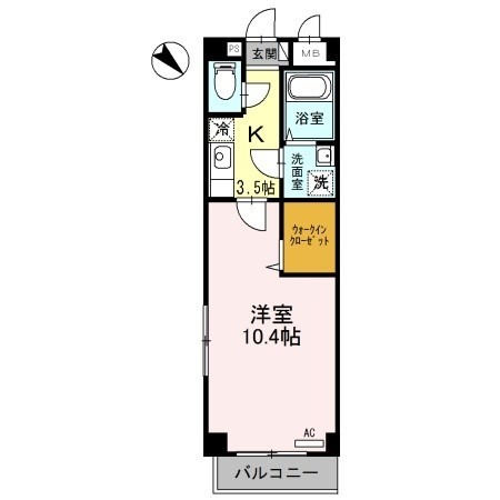 呉市広古新開のマンションの間取り