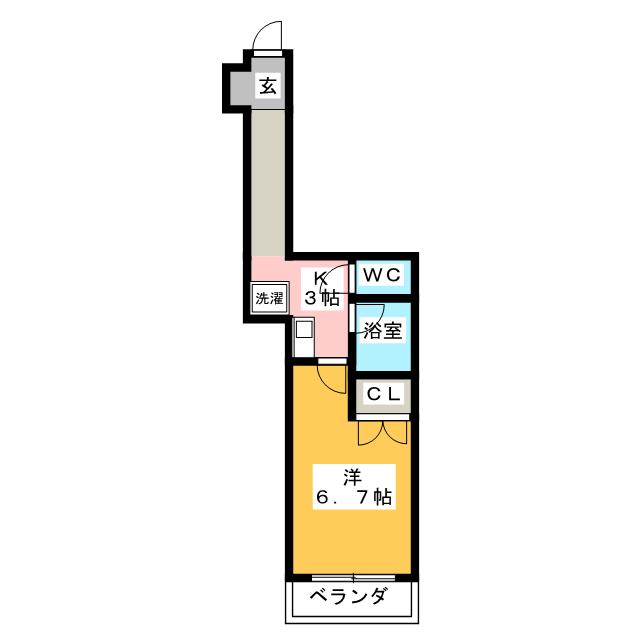 スターハイツＯＮＥの間取り