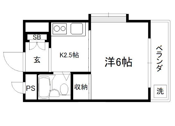 メゾン市川壱番館の間取り