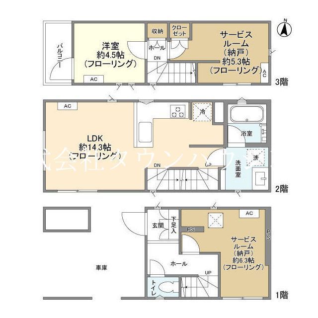 東京都大田区千鳥２（一戸建）の賃貸物件の間取り