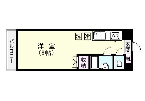 鹿児島市城南町のマンションの間取り