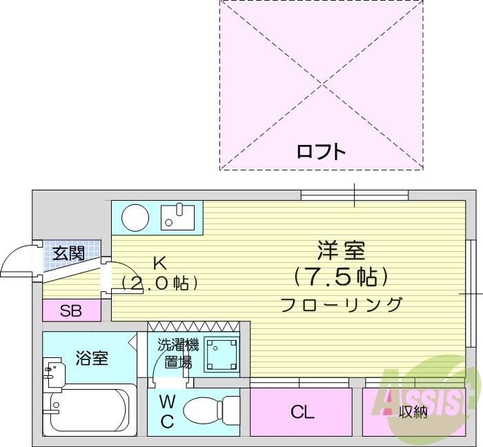 アクイール麻生の間取り