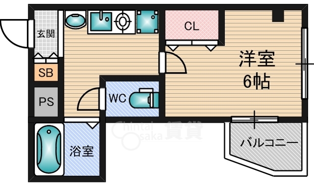 ラフィーネ淡路の間取り