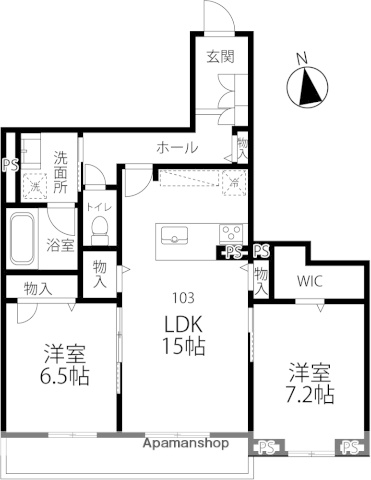 アンフィール泉が丘の間取り