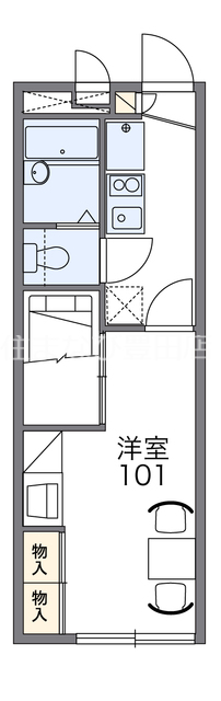 レオパレスＢＬＵＥ　ＴＲＥＥの間取り