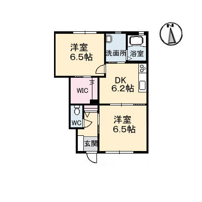 メゾンシャルム　Ａ棟の間取り