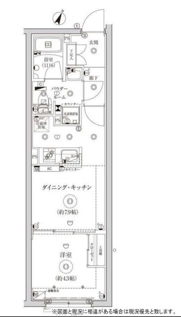 グローリオシェルト池袋IIの間取り