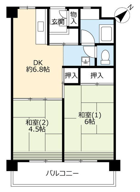 【ＵＲ泉南一丘の間取り】